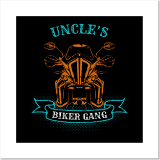 Uncle's Biker Gang Father's Day Posters and Art